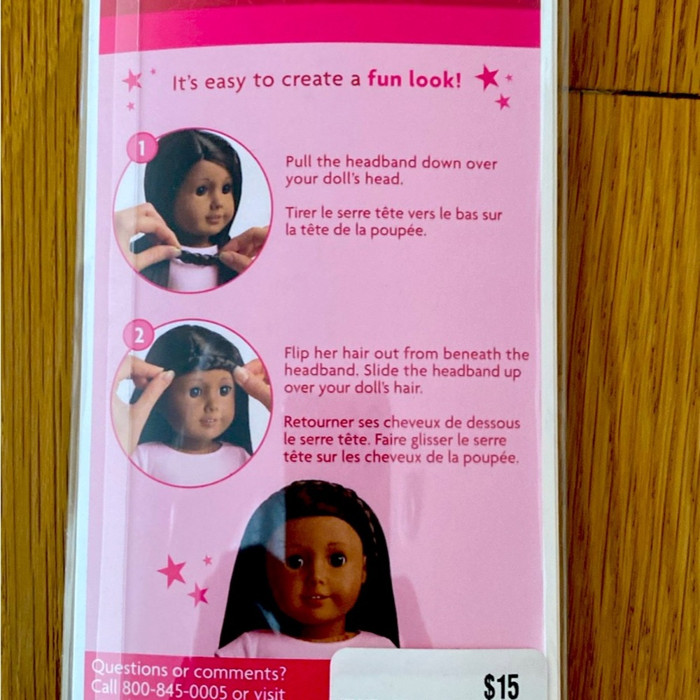 American Girl head braid.
